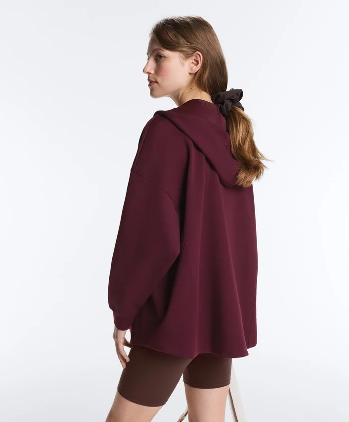 Oversize Cotton Piqué Hooded Jacket Oversize Cotton Piqué Hooded Jacket