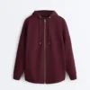 Oversize Cotton Piqué Hooded Jacket Oversize Cotton Piqué Hooded Jacket