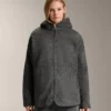 Oversize Faux-Shearling Jacket with Faux-Fur Lined Hood Oversize Faux-Shearling Jacket with Faux-Fur Lined Hood