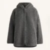 Oversize Faux-Shearling Jacket with Faux-Fur Lined Hood Oversize Faux-Shearling Jacket with Faux-Fur Lined Hood