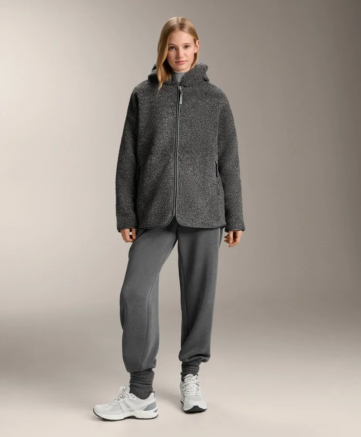 Oversize Faux-Shearling Jacket with Faux-Fur Lined Hood Oversize Faux-Shearling Jacket with Faux-Fur Lined Hood