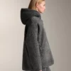 Oversize Faux-Shearling Jacket with Faux-Fur Lined Hood Oversize Faux-Shearling Jacket with Faux-Fur Lined Hood