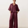 Oversize Short-Sleeved 100% Linen Shirt Oversize Short-Sleeved 100% Linen Shirt