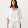 Oversized Short Sleeve 100% Linen Shirt Oversized Short Sleeve 100% Linen Shirt