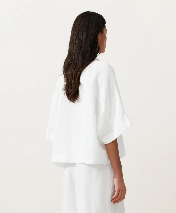 Oversized Short Sleeve 100% Linen Shirt Oversized Short Sleeve 100% Linen Shirt