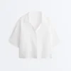 Oversized Short Sleeve 100% Linen Shirt Oversized Short Sleeve 100% Linen Shirt