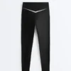 Perfect-Adapt High Rise Ankle-Length Leggings with Contrast Detail Perfect-Adapt High Rise Ankle-Length Leggings with Contrast Detail