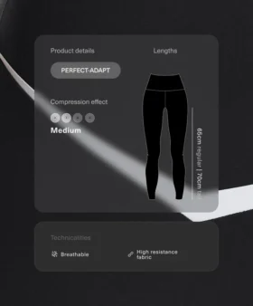 Perfect-Adapt High Rise Ankle-Length Leggings with Contrast Detail