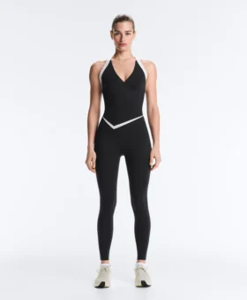 Perfect-Adapt Sleeveless Contrast Long Jumpsuit