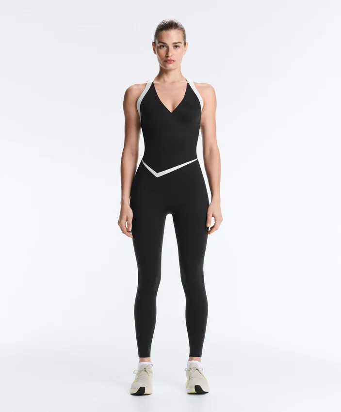 Perfect-Adapt Sleeveless Contrast Long Jumpsuit Perfect-Adapt Sleeveless Contrast Long Jumpsuit