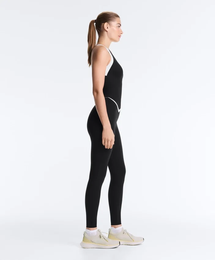 Perfect-Adapt Sleeveless Contrast Long Jumpsuit Perfect-Adapt Sleeveless Contrast Long Jumpsuit