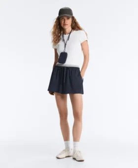 Pinstripe Cotton Pique Shorts