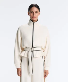 Piping Jacket with Soft-Touch Modal
