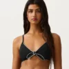 Piping Triangle Bikini Top with Ties Piping Triangle Bikini Top with Ties