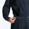 Piqué Jacket with Cotton Contrast Piping Piqué Jacket with Cotton Contrast Piping