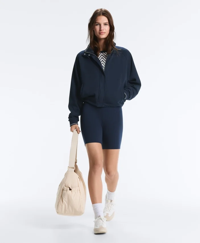 Piqué Jacket with Cotton Contrast Piping Piqué Jacket with Cotton Contrast Piping