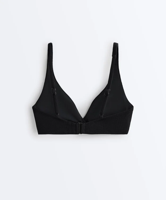 Piqué Tie-Back Halterneck Bikini Top Piqué Tie-Back Halterneck Bikini Top