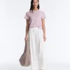 Pleated 100% Cotton Tapered Trousers Pleated 100% Cotton Tapered Trousers