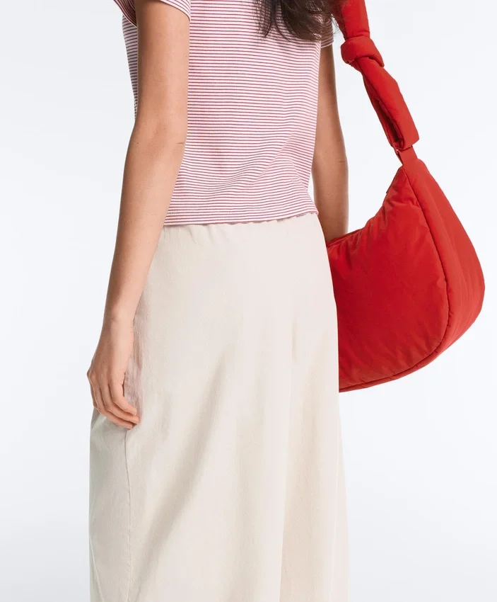Pleated 100% Cotton Tapered Trousers Pleated 100% Cotton Tapered Trousers