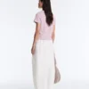 Pleated 100% Cotton Tapered Trousers Pleated 100% Cotton Tapered Trousers