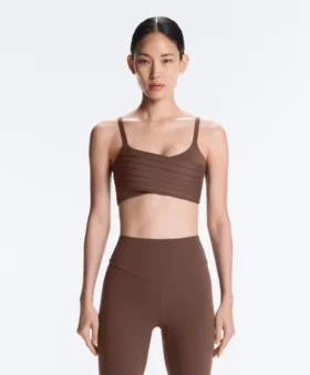 Pleated Medium-Support Comfortlux Sports Bra