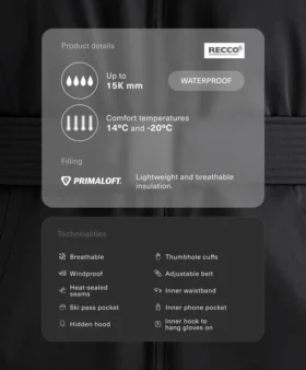 Primaloft® Ski Waterproof Padded Jacket