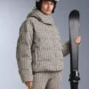 Printed Padded Jacket 80% Down and 20% Feather Minardi Piume Ski 10K Printed Padded Jacket 80% Down and 20% Feather Minardi Piume Ski 10K