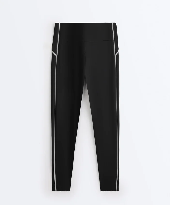 Reflective High-Rise Compressive Core Control Ankle-Length Leggings Reflective High-Rise Compressive Core Control Ankle-Length Leggings