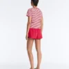 Regular Fit Striped Cotton Blend Short-Sleeved T-Shirt Regular Fit Striped Cotton Blend Short-Sleeved T-Shirt