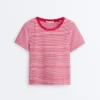 Regular Fit Striped Cotton Blend Short-Sleeved T-Shirt Regular Fit Striped Cotton Blend Short-Sleeved T-Shirt