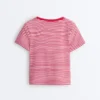 Regular Fit Striped Cotton Blend Short-Sleeved T-Shirt Regular Fit Striped Cotton Blend Short-Sleeved T-Shirt