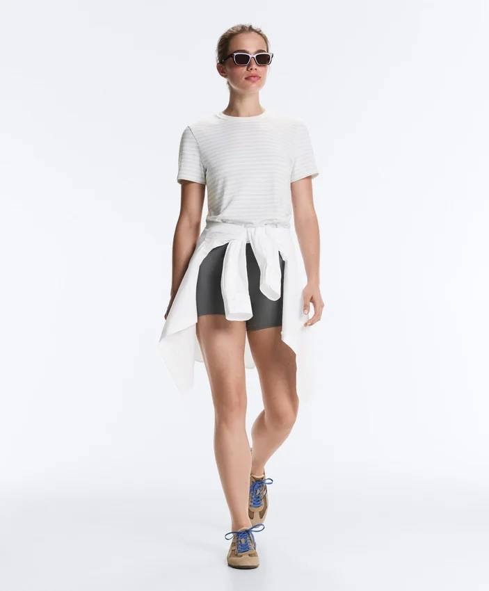Regular Fit Striped Cotton Blend T-Shirt Regular Fit Striped Cotton Blend T-Shirt