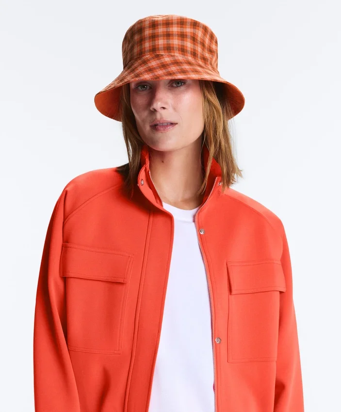 Reversible Cotton Blend Check Bucket Hat Reversible Cotton Blend Check Bucket Hat