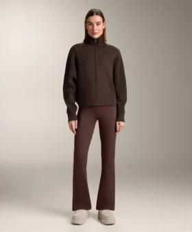 Rib Collar Knit Jacket