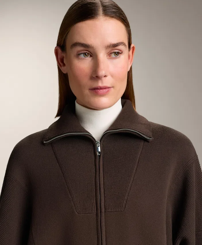 Rib Collar Knit Jacket Rib Collar Knit Jacket