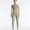 Comfortlux High-Rise Rib Ankle-Length Leggings Comfortlux High-Rise Rib Ankle-Length Leggings