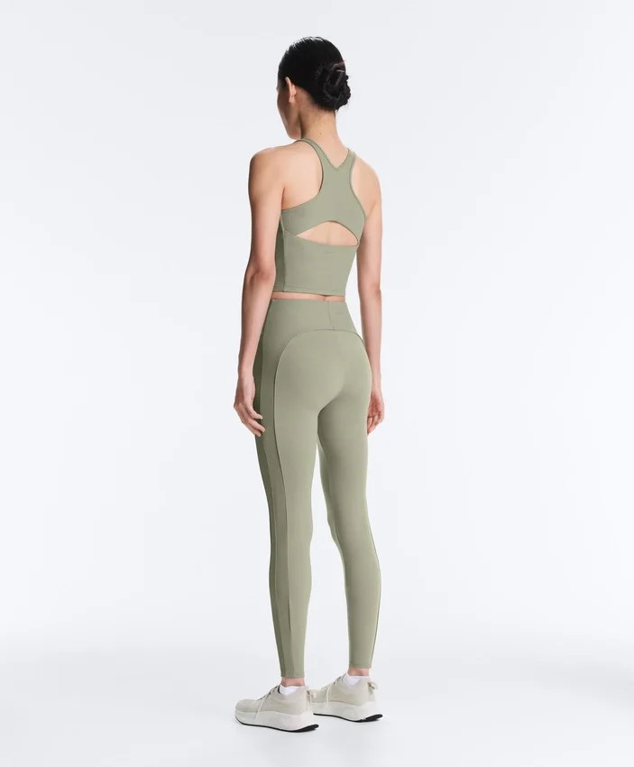 Comfortlux High-Rise Rib Ankle-Length Leggings Comfortlux High-Rise Rib Ankle-Length Leggings