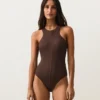 Rib Halter Swimsuit Rib Halter Swimsuit