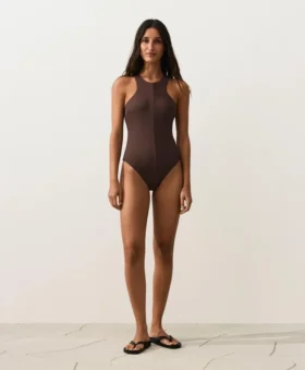 Rib Halter Swimsuit