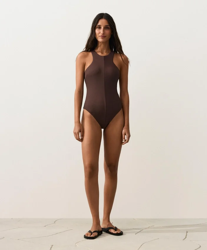 Rib Halter Swimsuit Rib Halter Swimsuit