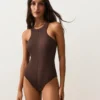 Rib Halter Swimsuit Rib Halter Swimsuit