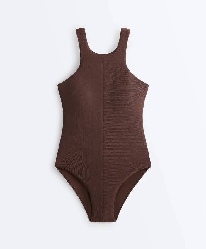 Rib Halter Swimsuit Rib Halter Swimsuit