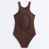 Rib Halter Swimsuit Rib Halter Swimsuit