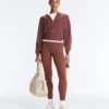 Rib-Knit Hooded Jacket