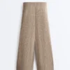 Rib-Knit Straight-Leg Trousers Rib-Knit Straight-Leg Trousers