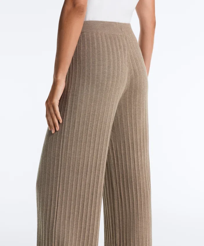 Rib-Knit Straight-Leg Trousers Rib-Knit Straight-Leg Trousers