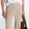 Rib-Knit Straight-Leg Trousers Rib-Knit Straight-Leg Trousers
