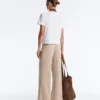 Rib-Knit Straight-Leg Trousers Rib-Knit Straight-Leg Trousers