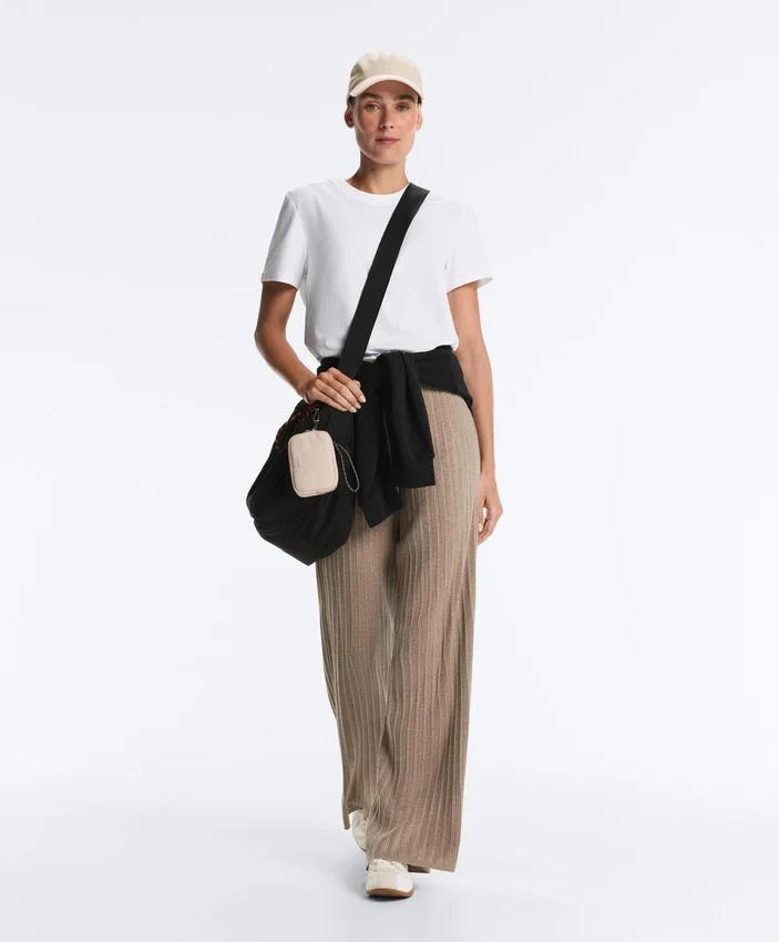 Rib-Knit Straight-Leg Trousers Rib-Knit Straight-Leg Trousers