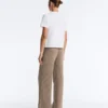 Rib-Knit Straight-Leg Trousers Rib-Knit Straight-Leg Trousers